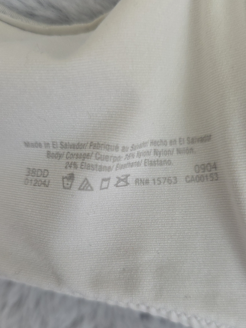Warner's 38DD White Underwire Full Coverage Bra Everyday Comfort Support - Picture 8 of 10